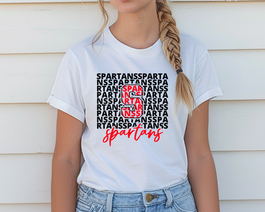 s is for spartans red